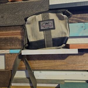 Huntington Ridge women's canvas and faux leather crossbody